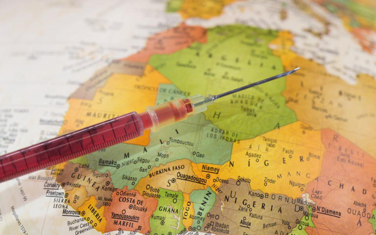 reisvaccin op wereldkaart