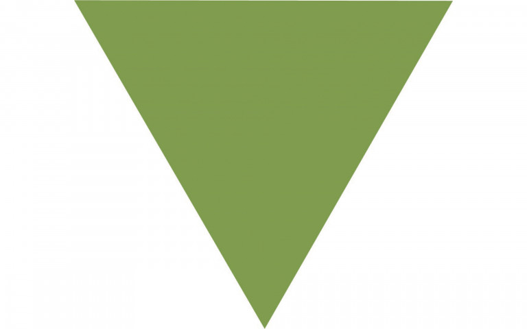 Driehoek donkergroen