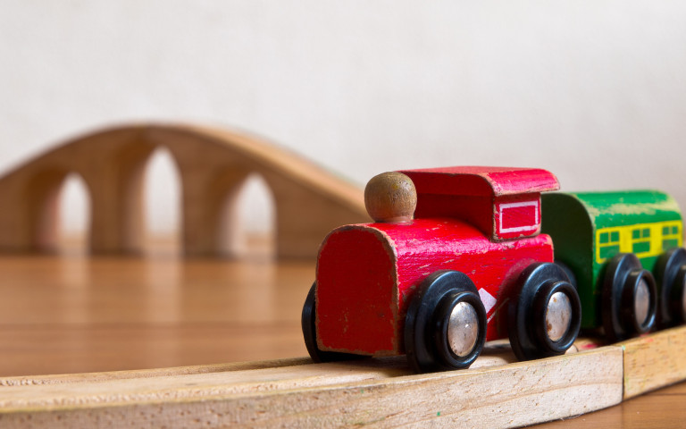 Houten treintje
