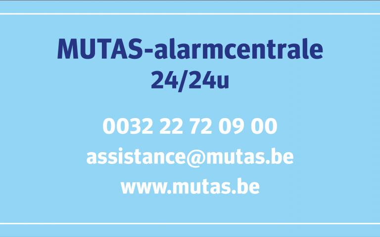 Mutas alarmcentrale kaartje