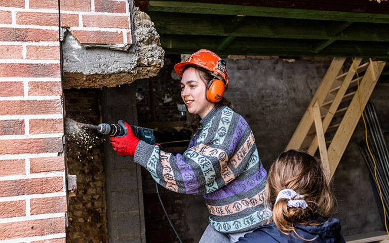 LevensMomenten Laetitia met drilboor
