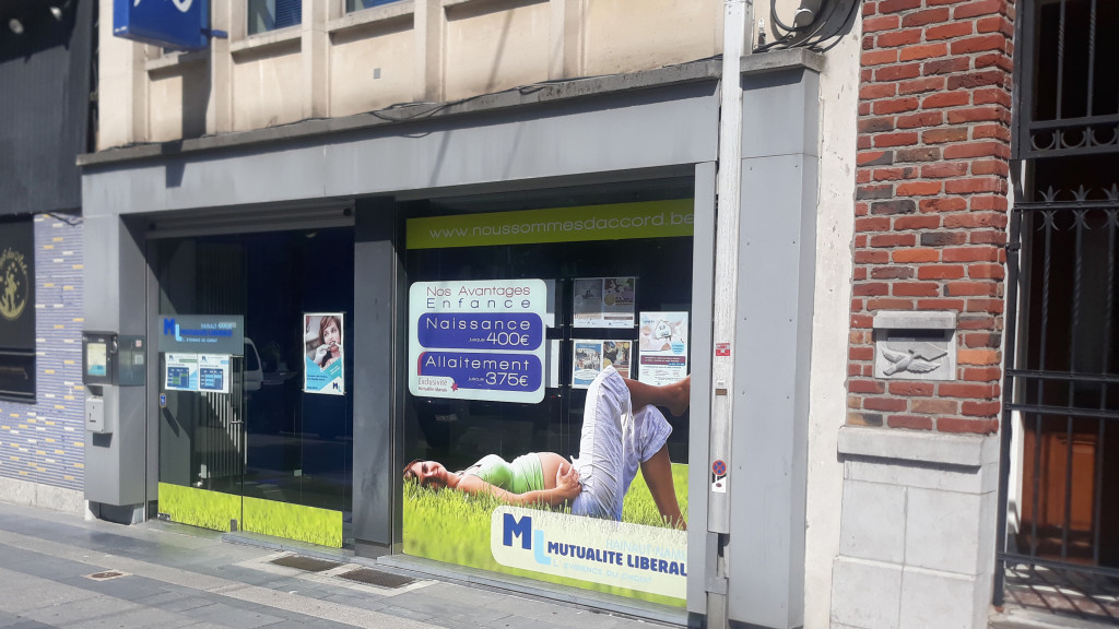 Vitrine agence ML Hainaut-Namur La Louvière