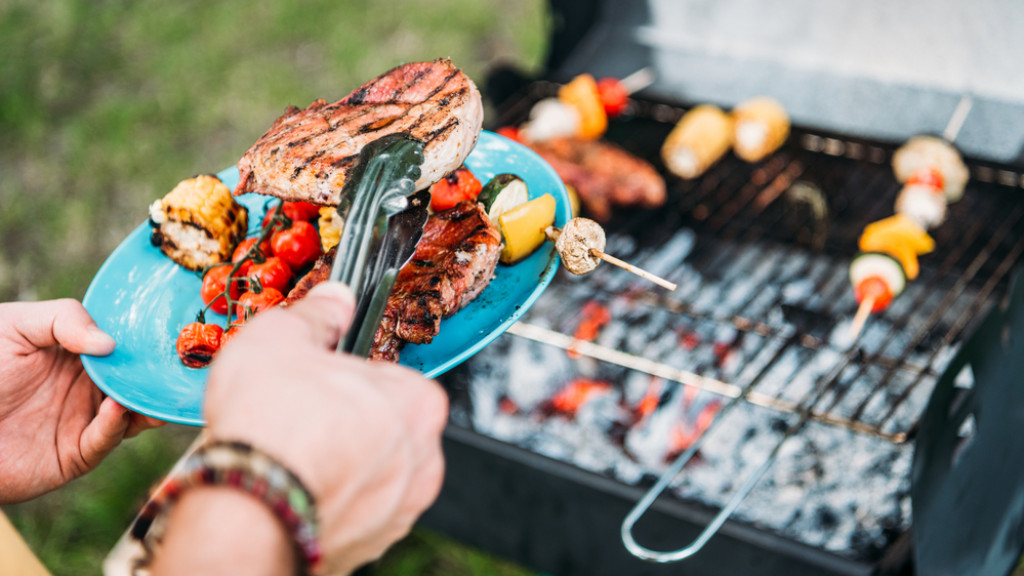 Barbecue été nourriture saine