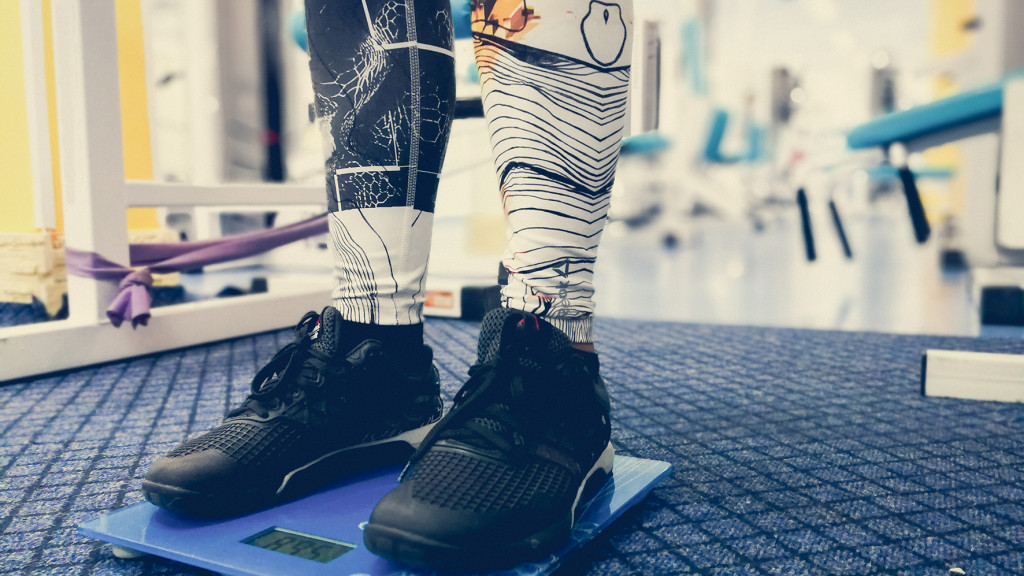 Digitale weegschaal in de fitness