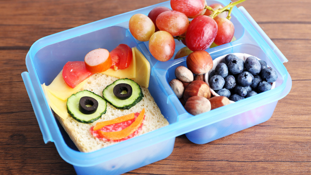 Gezonde gevulde brooddoos voor kinderen