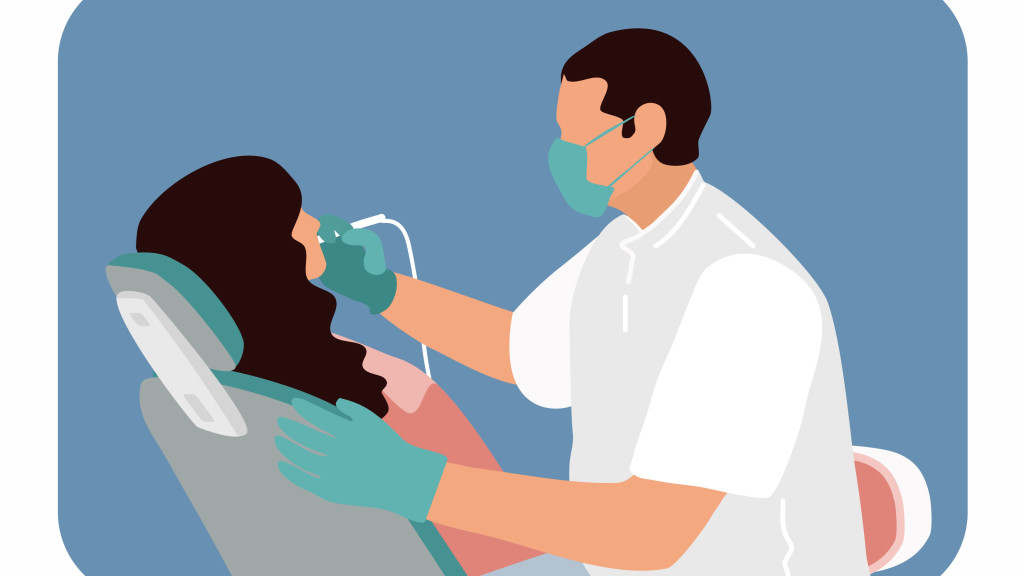 illustration visite chez le dentiste
