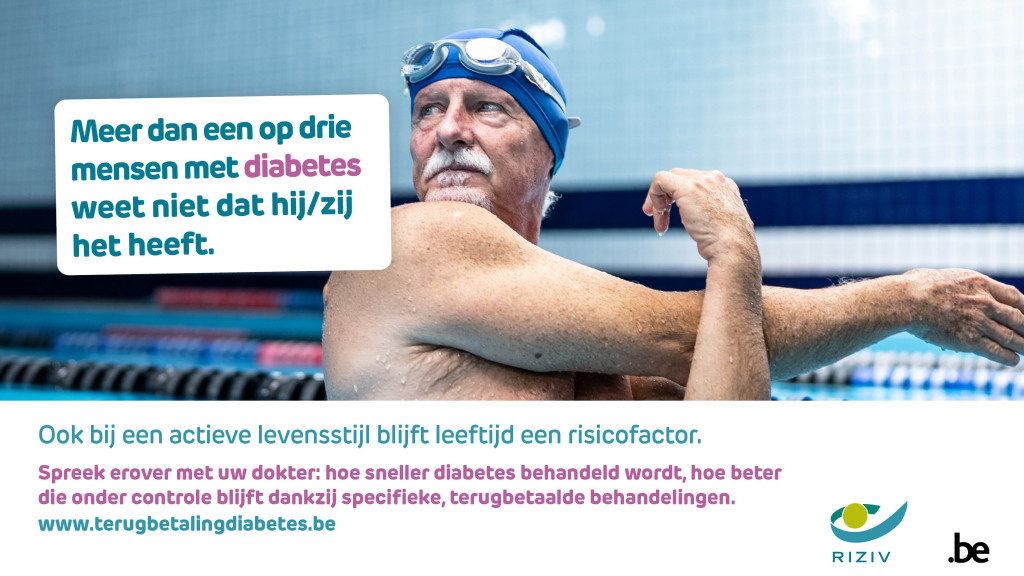 Meer dan een op drie mensen met diabetes weer niet dat hij/zij het heeft.