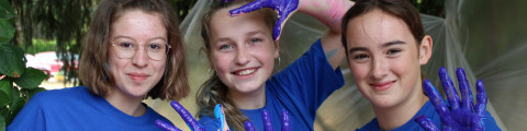 Meisjes op zomerkamp