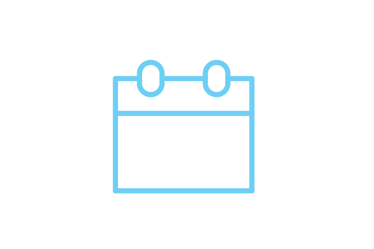 LM icoon calendar blauw