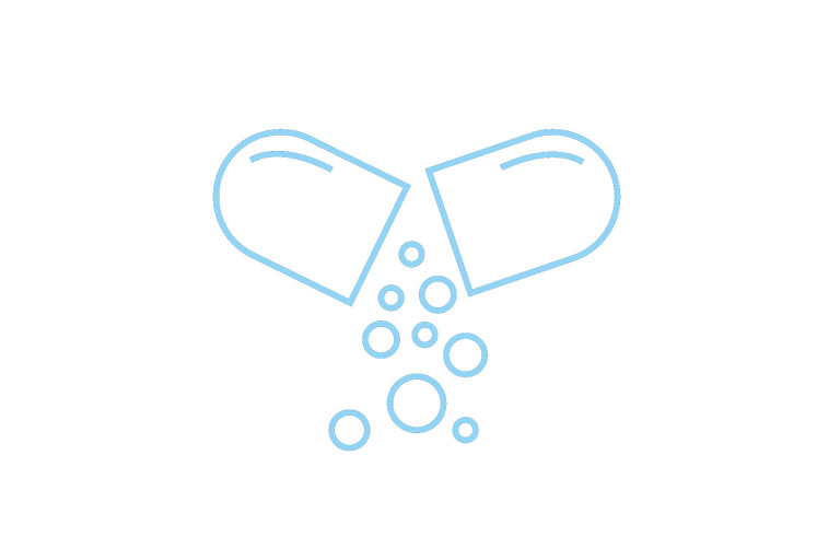 LM icoon pil lichtblauw