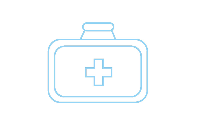 LM icoon valies lichtblauw