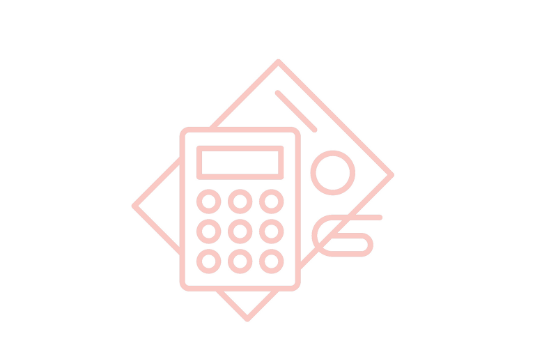 ML icone comptabilité rose