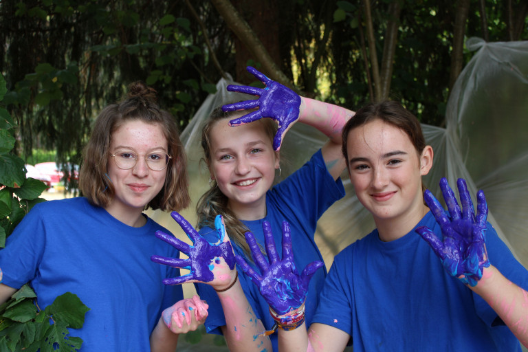 Meisjes op zomerkamp