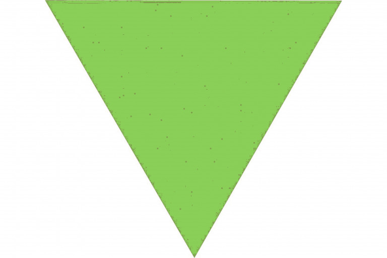 Driehoek licht intensief