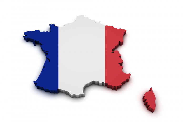 Frankrijk kaart
