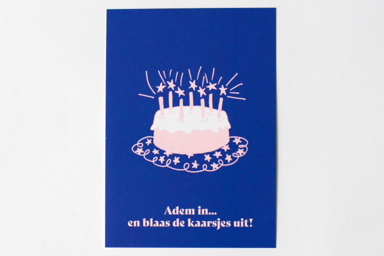 Postkaarten LM Oost-Vlaanderen nieuw - "Adem in ... en blaas de kaarsjes uit!""