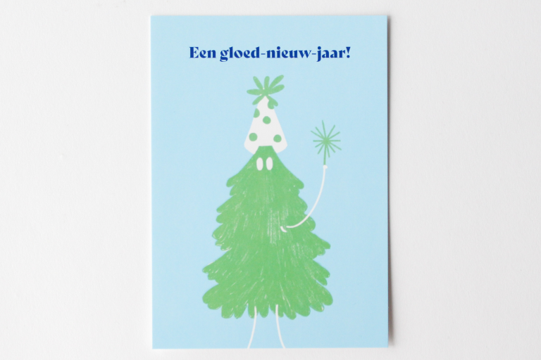 Postkaarten LM Oost-Vlaanderen nieuw - "Een gloed-nieuw-jaar!"