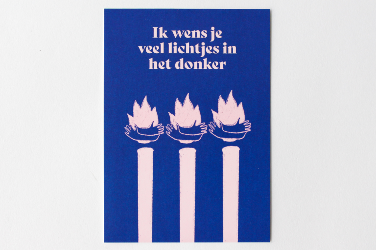 Postkaarten LM Oost-Vlaanderen nieuw - "Ik wens je veel lichtjes in het donker"