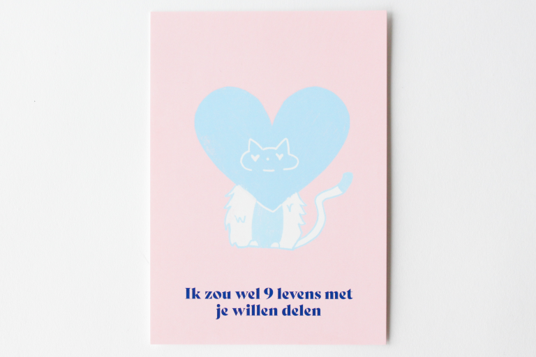 Postkaarten LM Oost-Vlaanderen nieuw - "Ik zou wel 9 levens met je willen delen"
