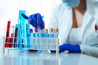 Echantillons de recherche en laboratoire