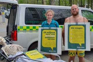 Ambulanciers voeren actie