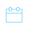 ML icone calendrier bleu