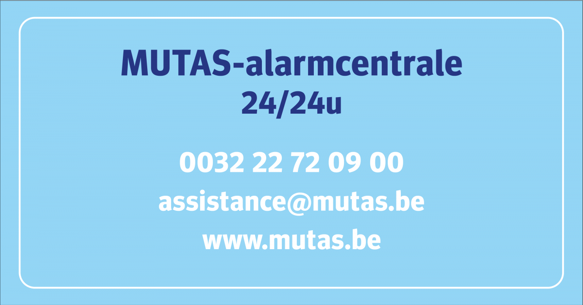 Mutas alarmcentrale kaartje
