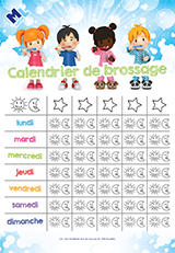 Couverture brochure Calendrier de brossage