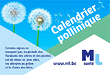 Couverture brochure Calendrier pollinique