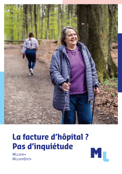 Couverture brochure de promo assurances d'hospitalisation