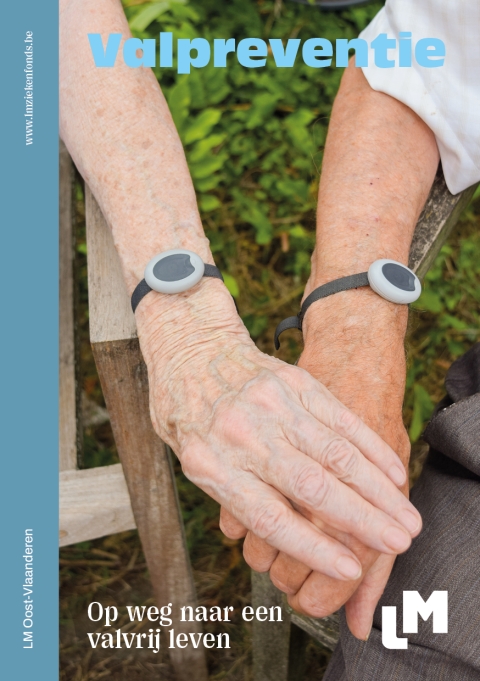 Cover brochure Valpreventie; op weg naar een valvrij leven. LM Oost-Vlaanderen